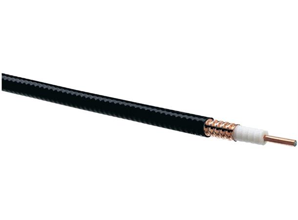 Kabel 50 ohm 1/2" HELIAX LDF4-50A PE Sort, korrugert kobber type, lavtap