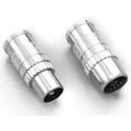 Konnektor IEC han IM-DIY-S DKT Rett, RF skjermet, m. metall kropp
