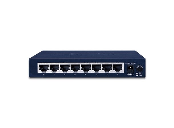 Switch Home/SOHO 8-port Gigabit Planet 8p 10/100/1000 Power Saving (Metall) 