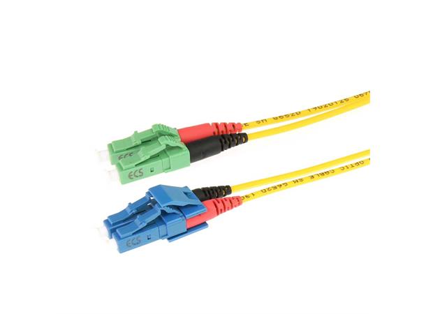 ECS Fiberpatch OS2 9/125 LC/APC-LC  1,0m Halogenfri Duplex APC