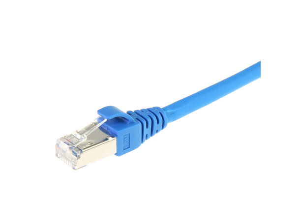 ECS Patchkabel Cat6A S/FTP Blå  2,0m PIMF Halogenfri RJ45 