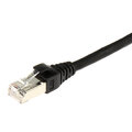 ECS Patchkabel Cat6A S/FTP Svart  0,5m PIMF Halogenfri RJ45