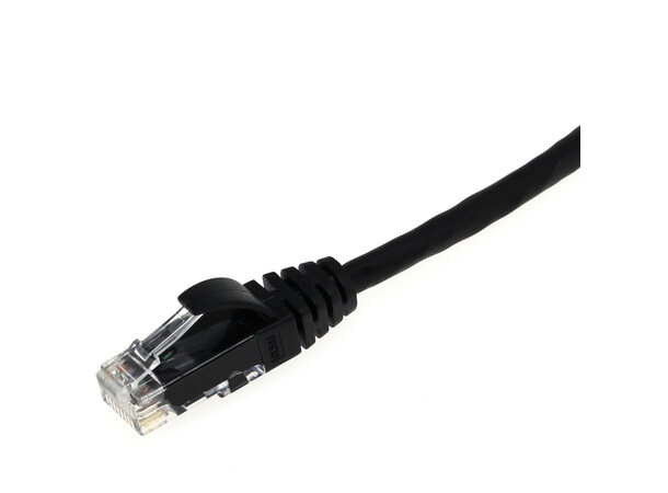 ECS Patchkabel Cat6 UTP Svart 10,0m Halogenfri RJ45 