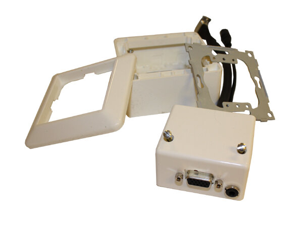 ELKO Vegguttak Påvegg VGA Komplett 1 x HDD15 - 1 x 3,5mm Minijack 