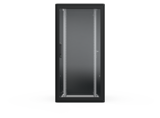 Enoc Gulvskap Sort 33U F1 Glassdør B-800 x D- 800 x H-1600 mm 