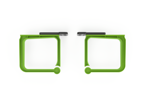 Enoc Kabelbygel 1-par grön 2HE 104x89x44mm 