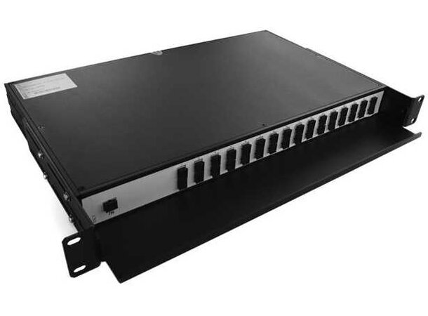 FiberSplitter 19"Rack 1x32 SC/APC 1HE OSP19-32-SC/APC-DK-T, SM, <-17,1dB 