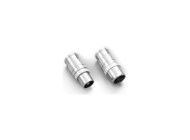 Konnektor IEC hun IF-DIY-S DKT Rett, RF skjermet, m. metall kropp 