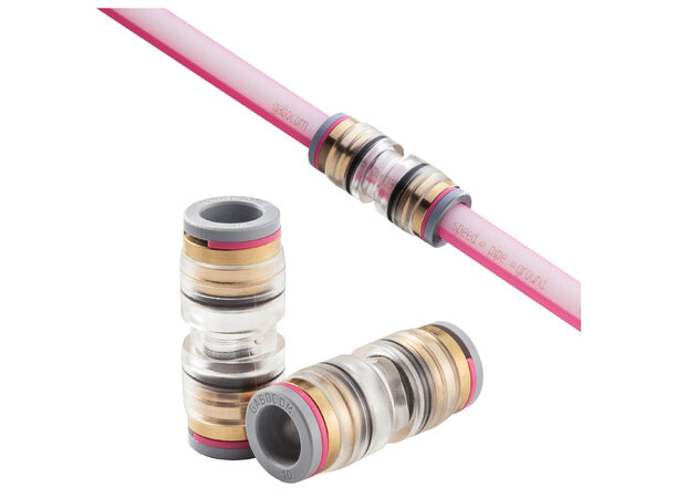 Speedpipe DSM 10 push-on skjøt permanent Standard transparent rørskjøt 