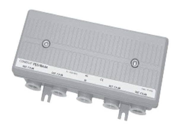 Splitter stamlinje 3-veis PS5-F1300-03A DOCSIS 3.1, Ubal. 5-1300 MHz, 10amp, DKT 