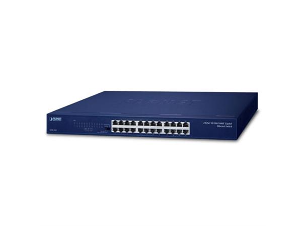 Switch LAN 24p Gigabit Unmanaged Planet 24p 10/100/1000BASE-T Gigabit Ethernet