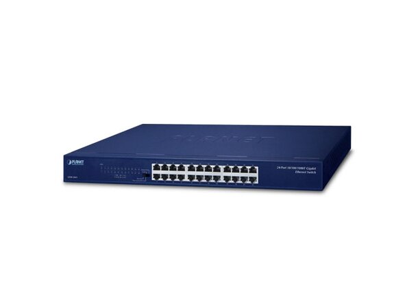 Switch LAN 24p Gigabit Unmanaged Planet 24p 10/100/1000BASE-T Gigabit Ethernet 