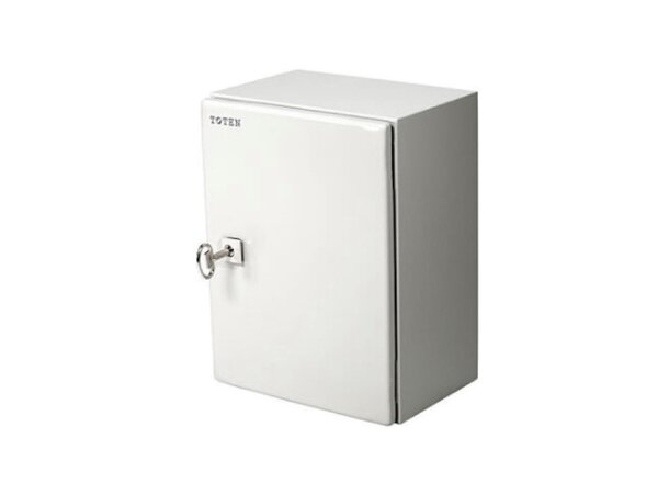 Toten veggskap platedør hvit IP66 B-300 x D-210 x H-400 