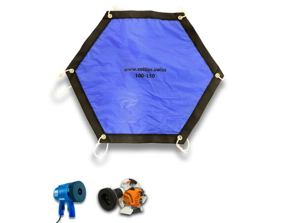 Blåsemaskin paraply EZ100/300 Ø100-150mm Oppfang av luft - forenkler innblåsing 