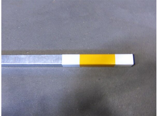 Brøytestikk/snømarkør til skap 30x30x1500mm 100mm fluoriserende tape 