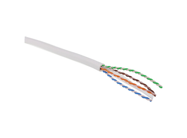 ECS kabel U/UTP C6A LSZH 500m trommel Farge Hvit, Halogenfri 