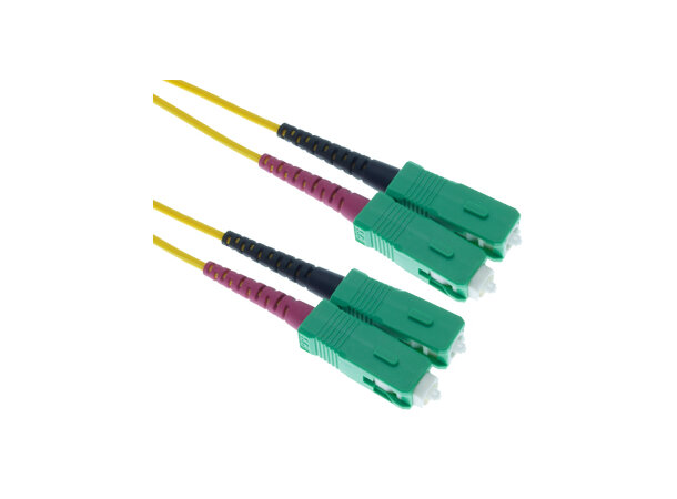 Fiberpatch SC/APC-SC/APC (9/125) 20,0m Fibersnor Halogenfri Duplex - SM APC 