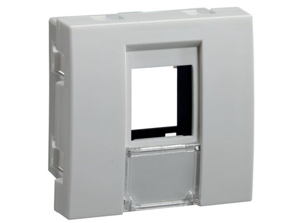 Hager Systo modul 1xRJ45 For keystone, hvit, 45mm x 45mm 
