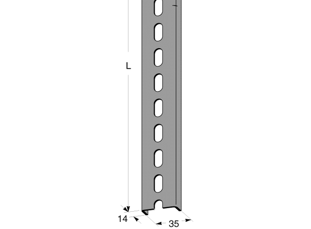 MP pendelskinne 3000mm MP-bolagen - gitterbane 