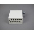 Panel m/DIN-feste - 12/24 fiber Hvit Alu m/Adapterplate LCD/ SCS/ E2000 og FC/ST