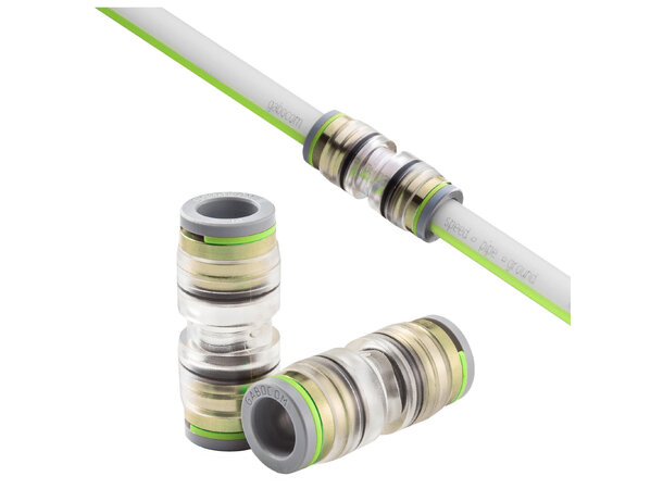 Speedpipe DSM 12 push-on skjøt permanent Standard transparent rørskjøt 