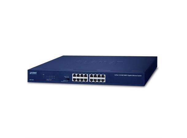 Switch LAN 16p Gigabit Unmanaged Planet 16p 10/100/1000-T