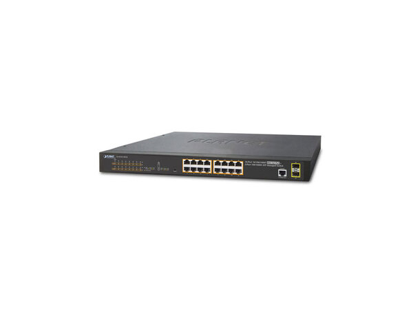 Switch PoE+16-port  L2/4 + 2x SFP Managed IPv4/IPv6 