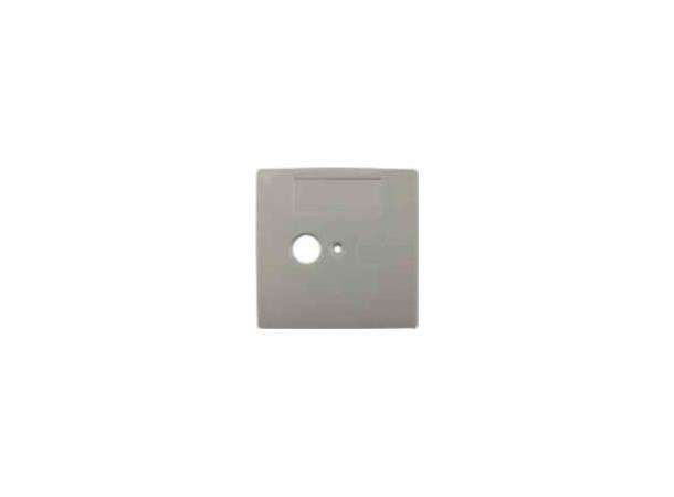 Antennekontakt dekklokk SAD-03 hvit 80x80x8mm, kontakter med 1-2 porter