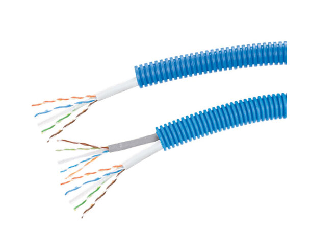 ECS 1xUTP C6 i Flexrør 16mm LSZH 100m Coil 