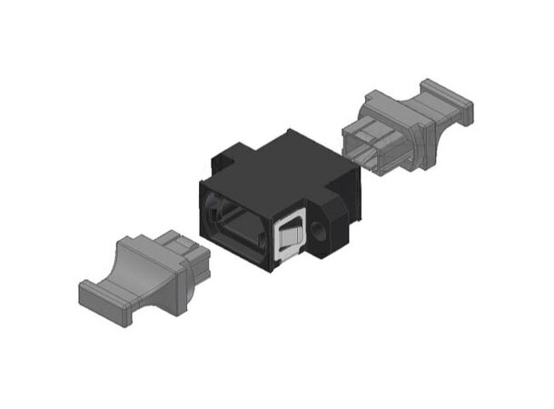 ECS adapterskjøt MPO/MTP Typ A SC Simplex Footprint Key Up/Key Down 