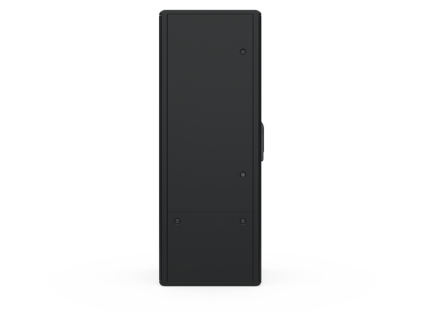 Enoc F1 golvskåp 600x600x1600 svart 33HE Glasdörr 