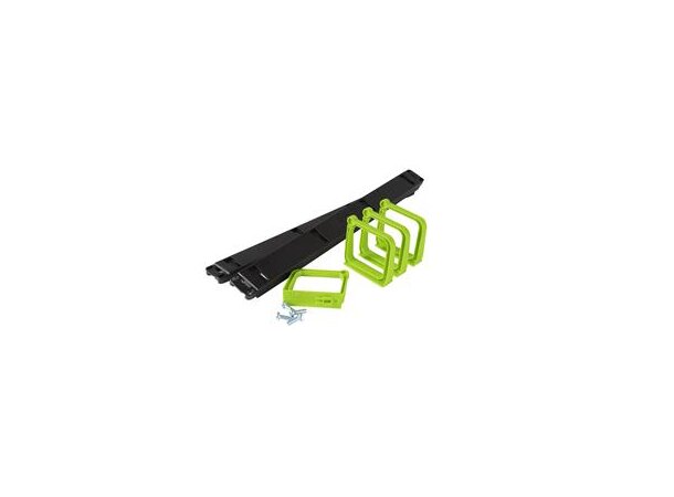 Enoc Kabelguide 19" 2HE Grön 485x96x88 