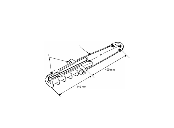 Fiber Endefeste Malico Ø 11,00-15,00 mm Kileklemme for ADSS kabel 