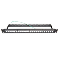 Netconnect panel 24 obestyckad SL jack UTP/STP Svart RAL9005