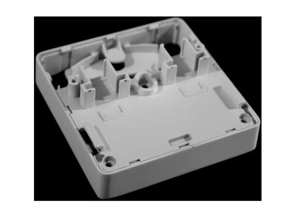 Vegguttak fiber SCA+SCA +G657A haler DKT nytt lokk, FTTH-2F-BASE-APC/APC 