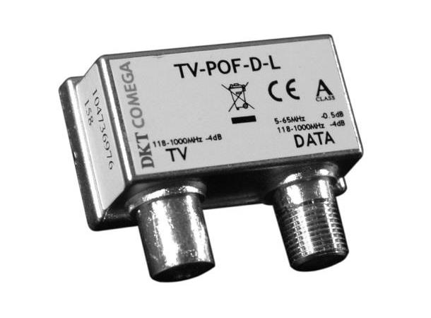 Antennekontakt Filter MM TV-POF-D-L DKT 65/118  Til standard antennekontakter