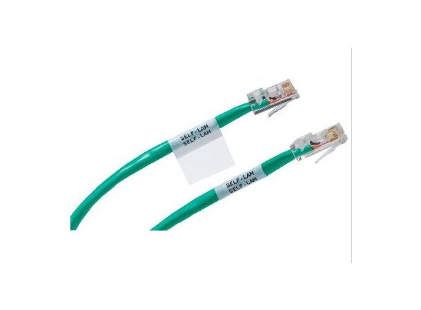 Brady Selvlaminerende Etikett 38,1mm Svart på hvit B-427 / M21-1500-427 