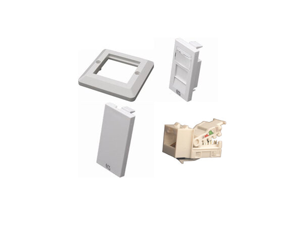 ECS 1xRJ45 UTP C6 Innfelt Komplett Produkt - Toolless 