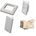 ECS 1xRJ45 UTP C6 Innfelt Komplett Produkt - Toolless