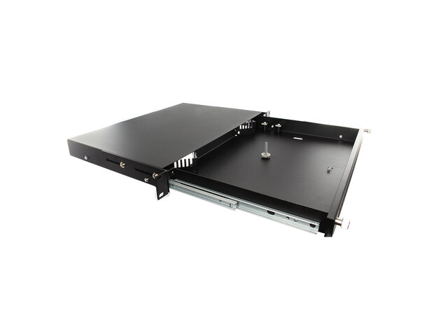 ECS KOMBI fiberbox 24xLCD lös front 1HE för blås och fast fiber märkning 01-48 