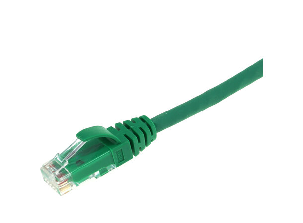 ECS Patchkabel Cat6 UTP Grønn 10,0m Halogenfri RJ45 