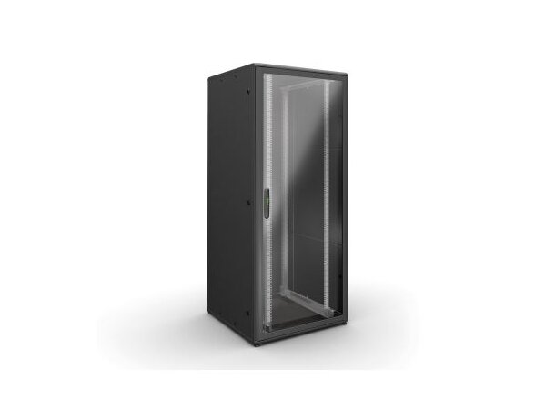 Enoc Gulvskap Sort 42U FS1 Glassd. IP54 B-800 x D-800 x H-2000 mm 