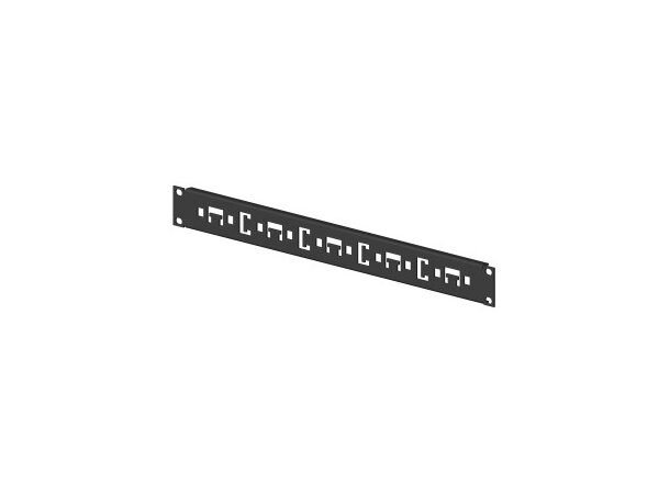 Enoc Kabelholder F1 / S1 Front-Back L-742 x H-62 x D-14 mm Svart 