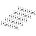 Enoc Rackskruer 500 sett Individuellt pakket, skrue,mutter,skive