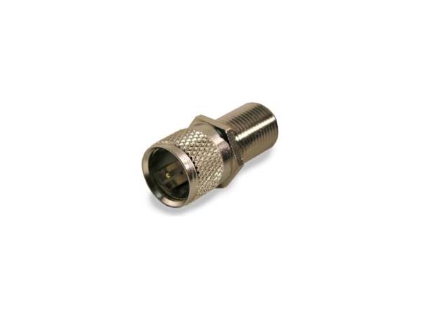Holland måleadapter F-hun/F-han push-on PF81-HR, HQ type, 3GHz, høy returdemping