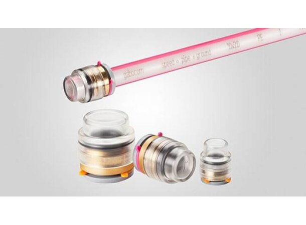 Speedpipe ES 14 endetetting permanent Tetting av 14 mm. fiberrør, transparent 