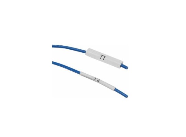 Brady Etikett B342 11,15mm Svart på hvit, krympehylse for kabel 