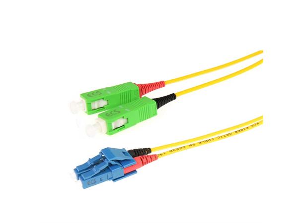 ECS Fiberpatch OS2 9/125 SC/APC-LC  7,0m Halogenfri Duplex APC