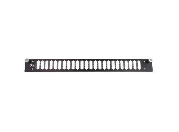 ECS KOMBI fiberpanel 24xLCQ 1HE Merk. 01-96 uttrekkbart inkl front svart 
