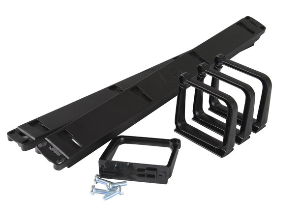Enoc Kabelguide 2HE Svart 19" Enoc System: 485x88x103mm 